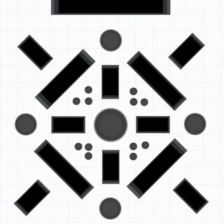 Vegetable garden layout sketch.
